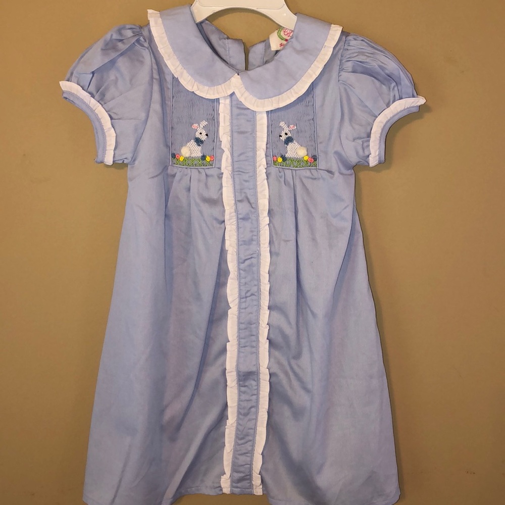 Smocked Bunny Dress size 5